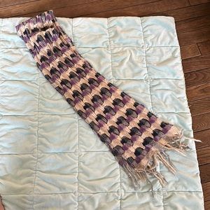 Purple and Navy Scarf